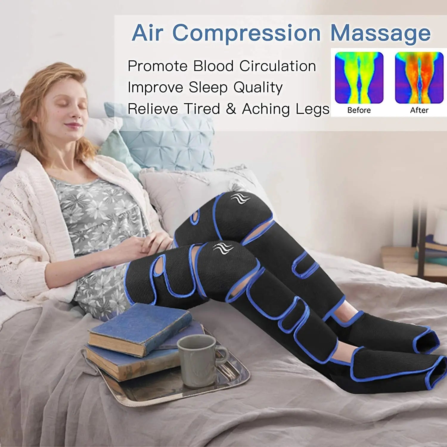 360° Leg Massager with Air Pressure Therapy for Enhanced Circulation and Muscle Relaxation