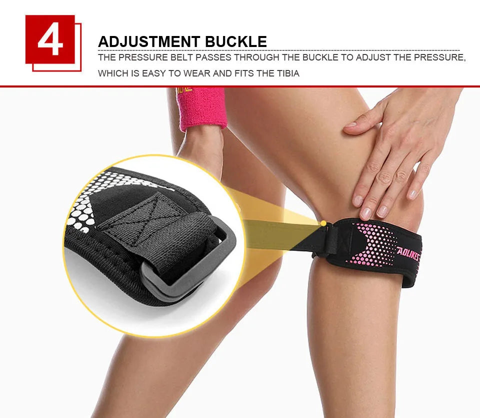 Adjustable Knee Pad Knee Pain Relief Patella Stabilizer Brace Support for Hiking Soccer Basketball Running Sport