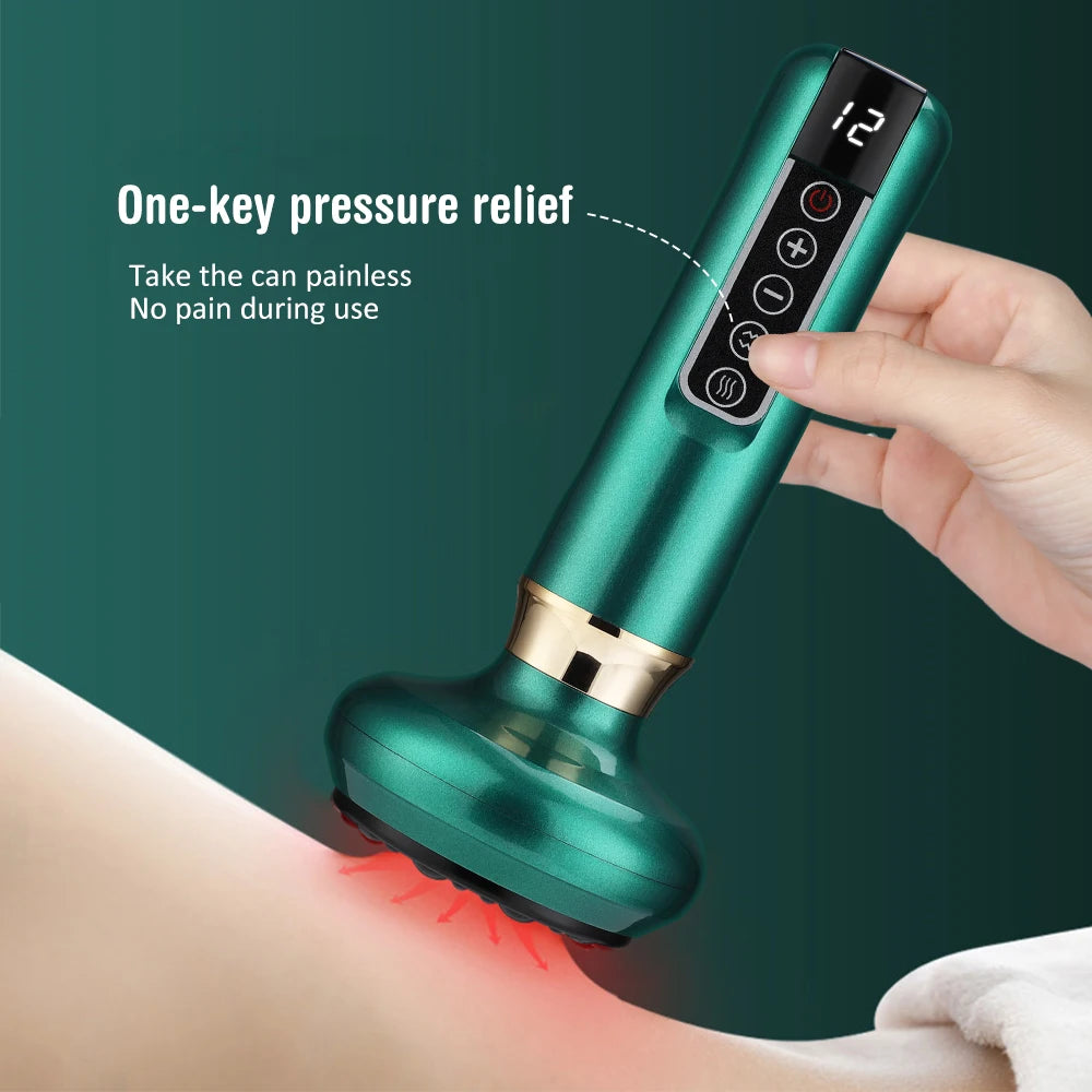 Electric Cupping Therapy Massager Set with Suction Control for Anti-Cellulite and Slimming Treatment