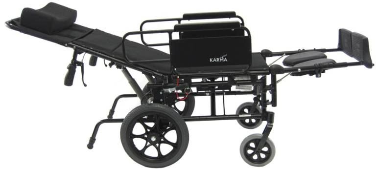 KARMAN KM-5000-TP Lightweight Reclining Transport Wheelchair