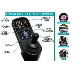ComfyGO MAJESTIC IQ-9000 Remote Controlled Lightweight Electric Wheelchair ComfyGO