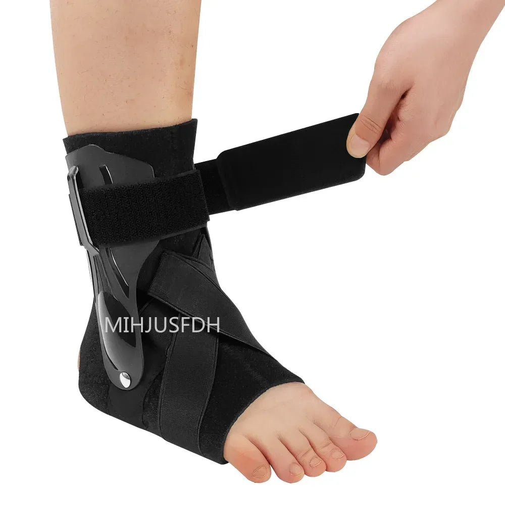 Ankle Support Brace with Side Stabilizers for Sprains and Tendonitis - Lightweight Recovery Splint for Men and Women