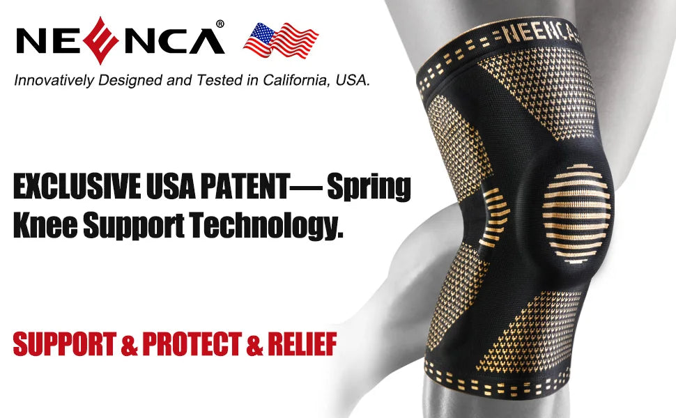 NEENCA Copper Knee Brace Knee Support with Patella Gel Pad