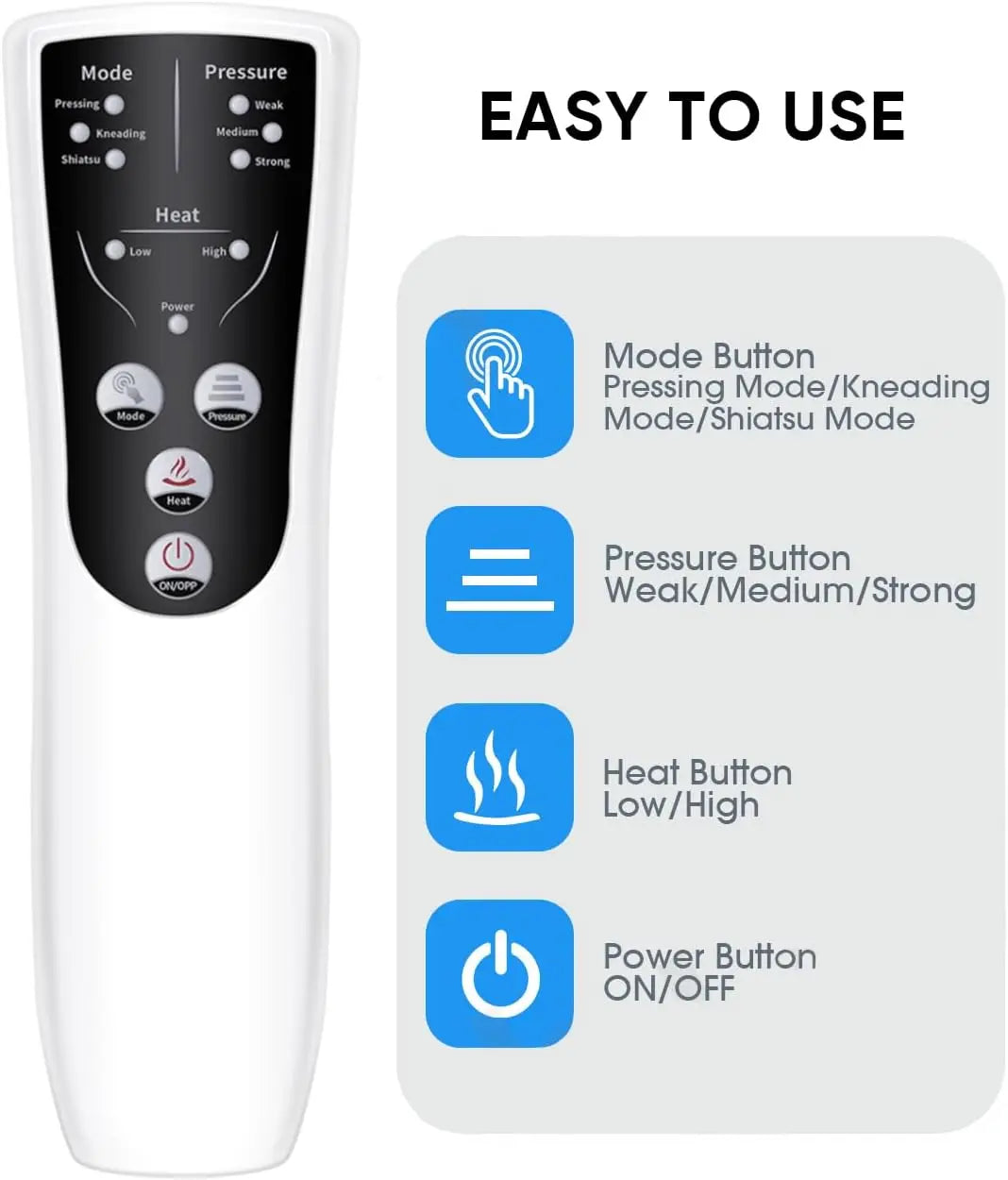 Heated Air Compression Leg Massager with Adjustable Modes for Foot and Calf Relief - Perfect Christmas Gift