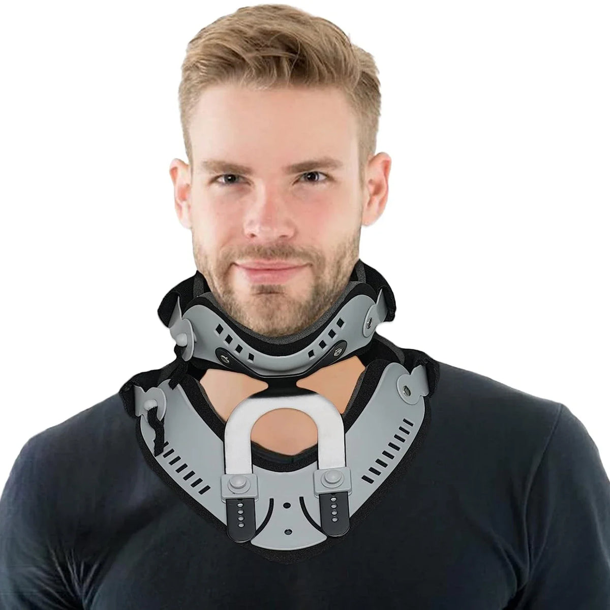 Neck Brace Support Orthosis - Adjustable Cervical Collar