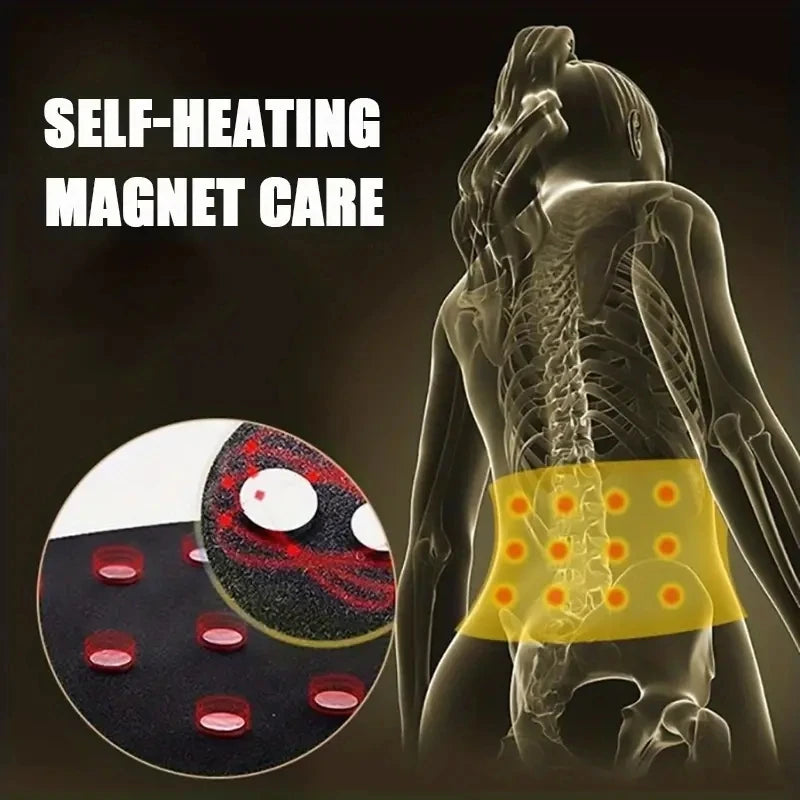 Adjustable Self-Warming Magnetic Therapy Back and Waist Support Belt for Ultimate Comfort and Relief