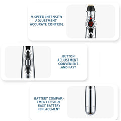 Electric Acupuncture Point Massage Pen Meridian Energy Massage Pen Pain Relief Therapy Back Neck Face Beauty Roller