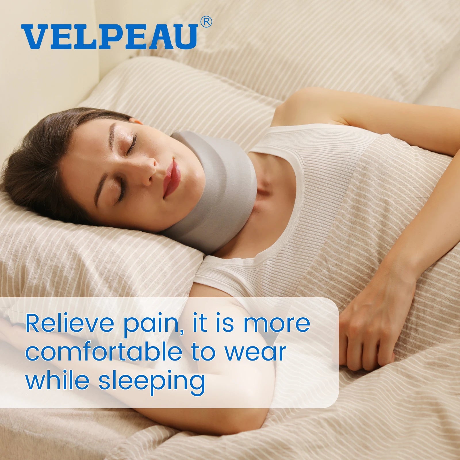 VELPEAU Neck Brace for Pain Relief and Strong Support