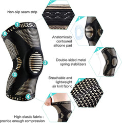 NEENCA Copper Knee Brace Knee Support with Patella Gel Pad