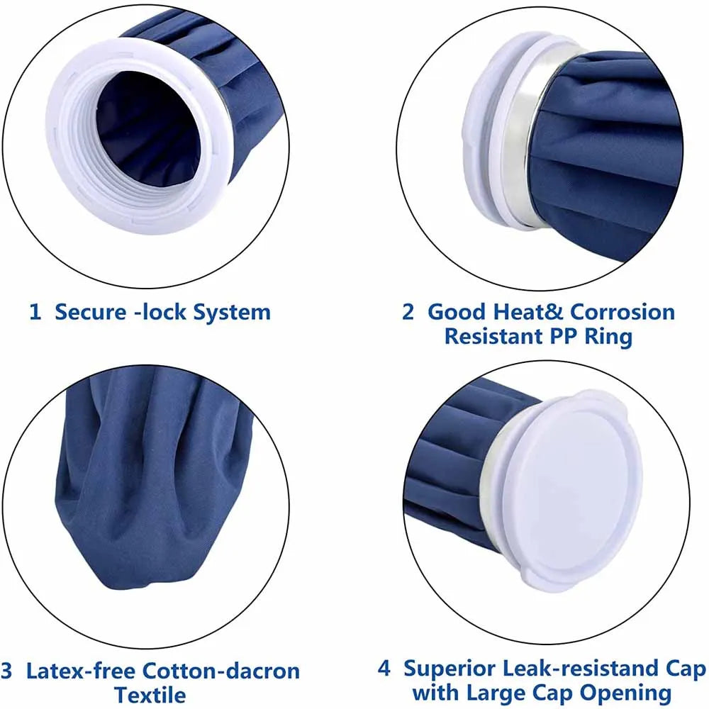 Versatile Reusable Ice Bag Bandage for Effective Hot and Cold Therapy on Injuries and Aches