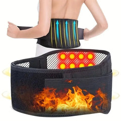 Adjustable Self-Warming Magnetic Therapy Back and Waist Support Belt for Ultimate Comfort and Relief