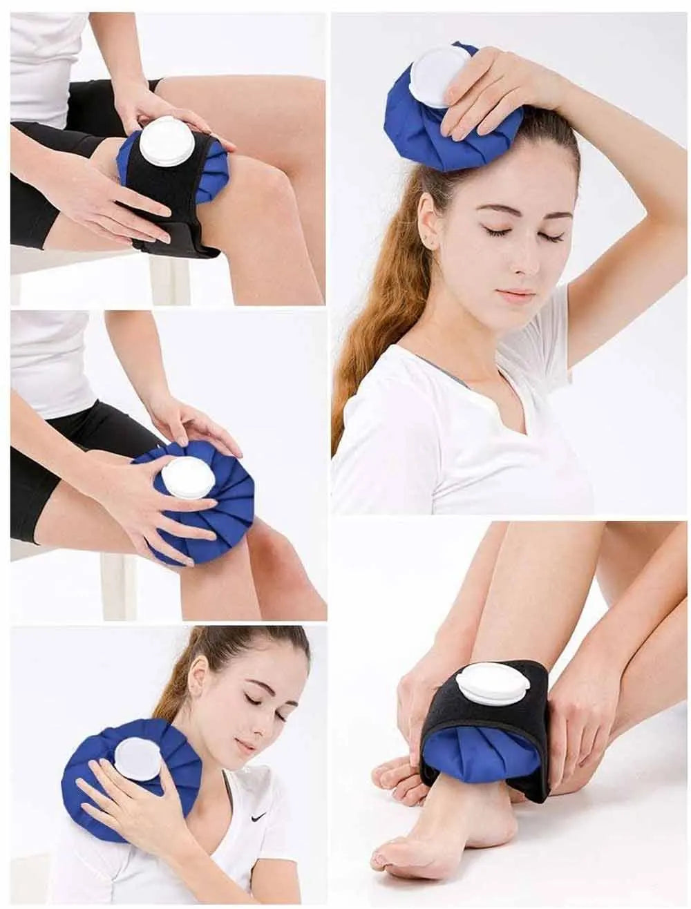 Versatile Reusable Ice Bag Bandage for Effective Hot and Cold Therapy on Injuries and Aches