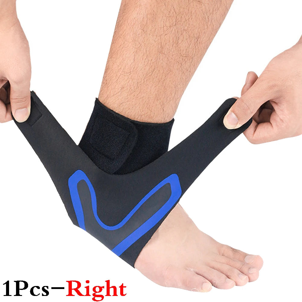 Adjustable Compression Ankle Support Sleeves for Enhanced Stability and Protection