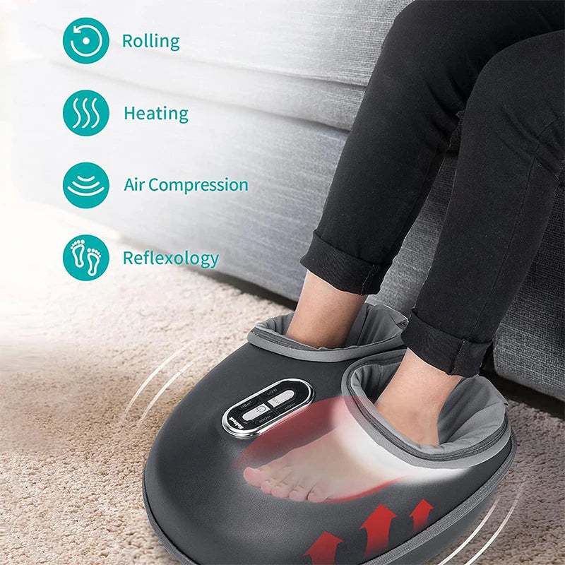 Foot Massager with Heat, Air Compression, and 3 Massage Modes for Deep Relaxation-Grands Mobility