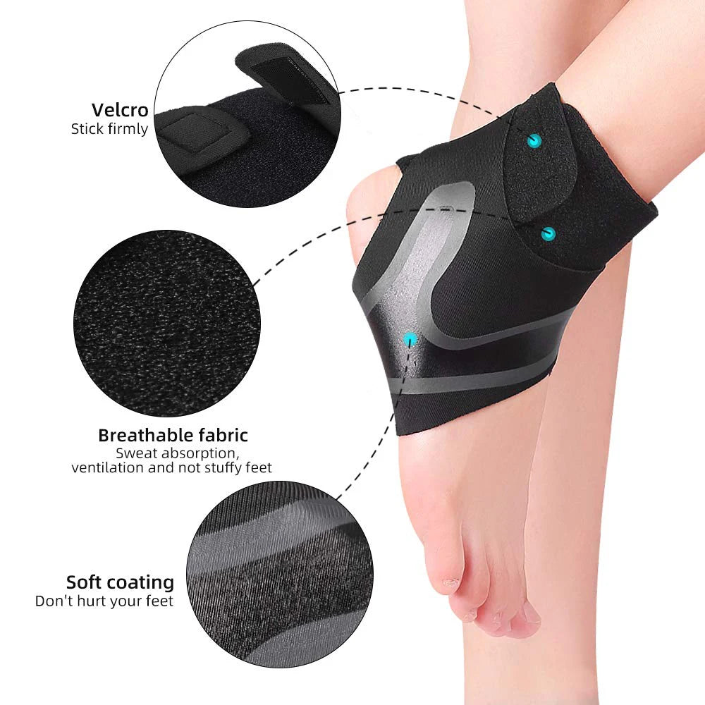 Adjustable Compression Ankle Support Sleeves for Enhanced Stability and Protection