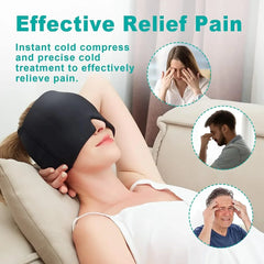 Ultimate Migraine Relief Cap - Hot & Cold Gel Therapy Hat for Headaches & Stress Pain Relief