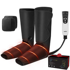 Heated Air Compression Leg Massager with Adjustable Modes for Foot and Calf Relief - Perfect Christmas Gift