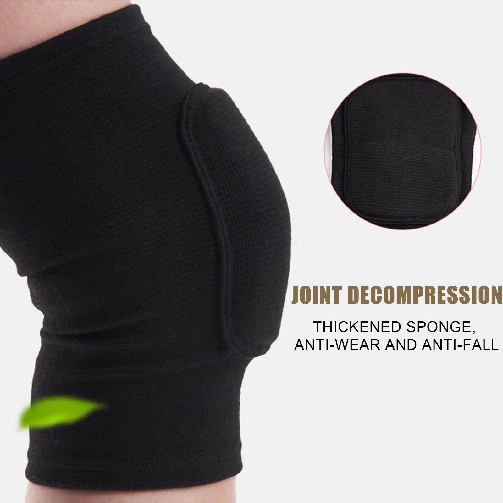 2-Pack Enhanced Comfort Compression Knee Support Pads for Dance and Workout Training