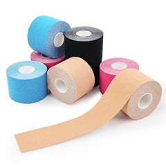 Kinesiology Sports Tape for Muscle Support and Pain Relief - Elastic Adhesive Bandage for Strain and Injury Recovery