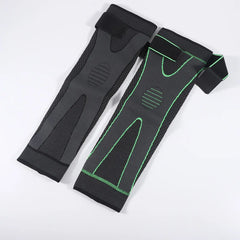 Enhanced Compression Knee Sleeves for Joint Pain Relief and Athletic Support - Stylish Stripe Design