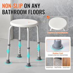 VEVOR Shower Chair for Inside Shower for Elderly Disabled Adults