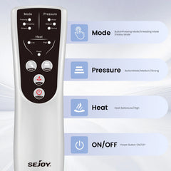 Heated Air Compression Leg Massager with Adjustable Modes for Foot and Calf Relief - Perfect Christmas Gift