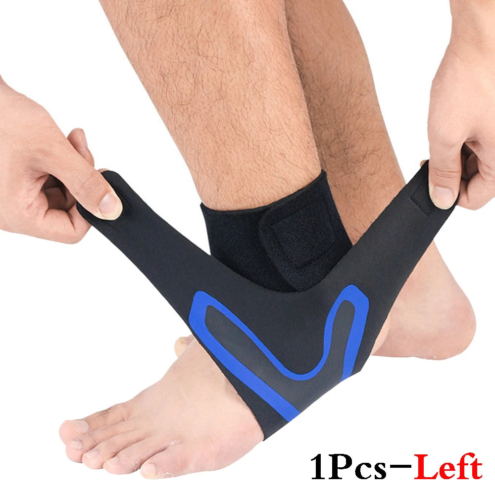 Adjustable Compression Ankle Support Sleeves for Enhanced Stability and Protection