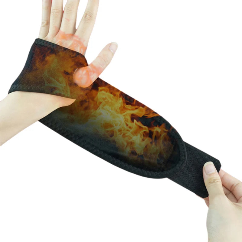 USB Heated Wrist Support Massager with Adjustable Temperature and Breathable Design for Pain Relief and Comfort