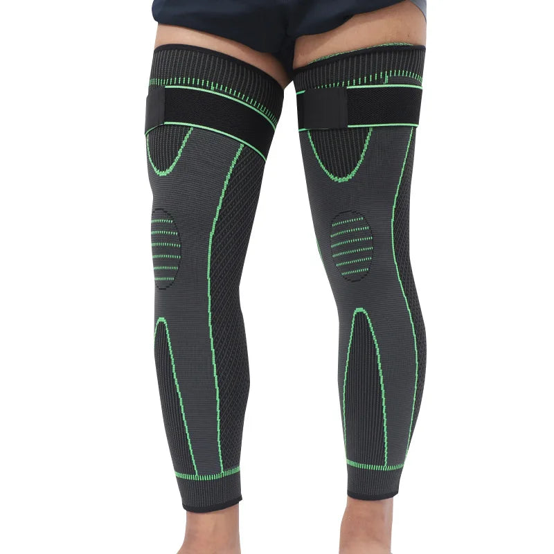 Enhanced Compression Knee Sleeves for Joint Pain Relief and Athletic Support - Stylish Stripe Design