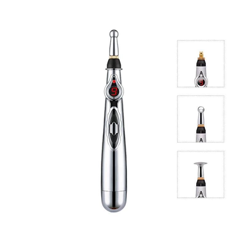 Electric Acupuncture Point Massage Pen Meridian Energy Massage Pen Pain Relief Therapy Back Neck Face Beauty Roller