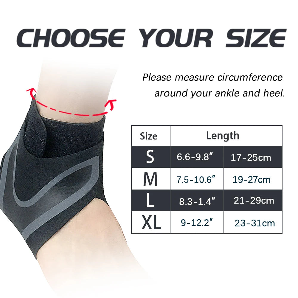 Adjustable Compression Ankle Support Sleeves for Enhanced Stability and Protection