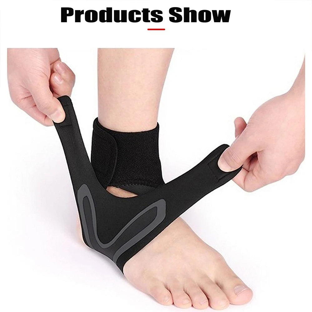 Adjustable Compression Ankle Support Sleeves for Enhanced Stability and Protection