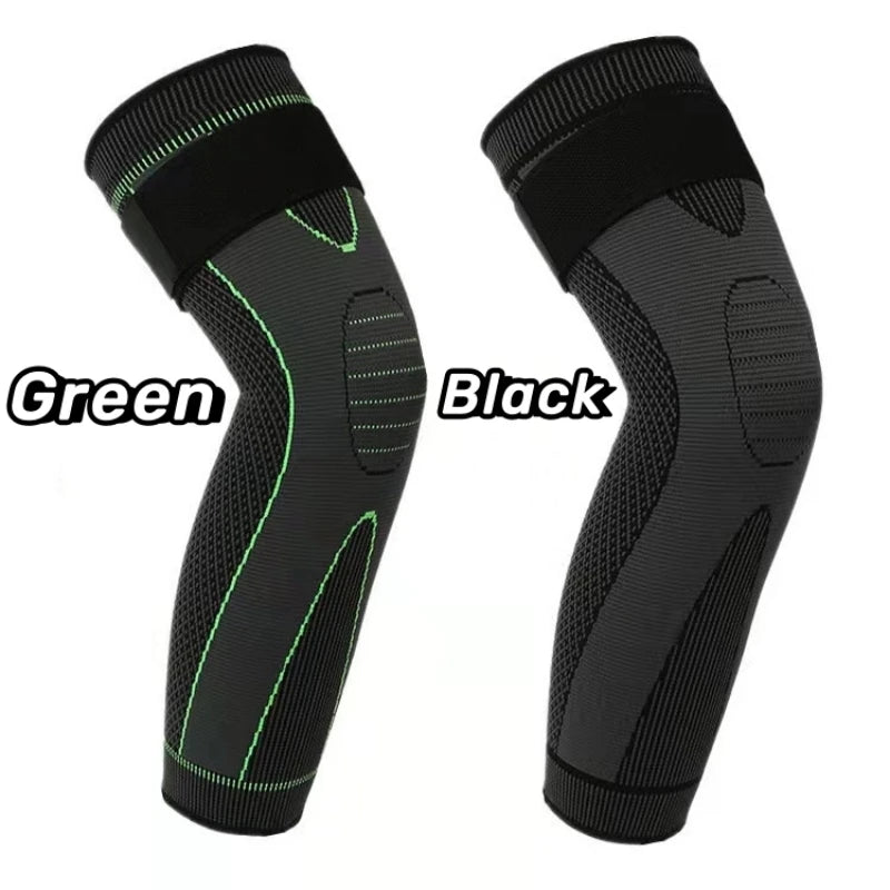 Enhanced Compression Knee Sleeves for Joint Pain Relief and Athletic Support - Stylish Stripe Design