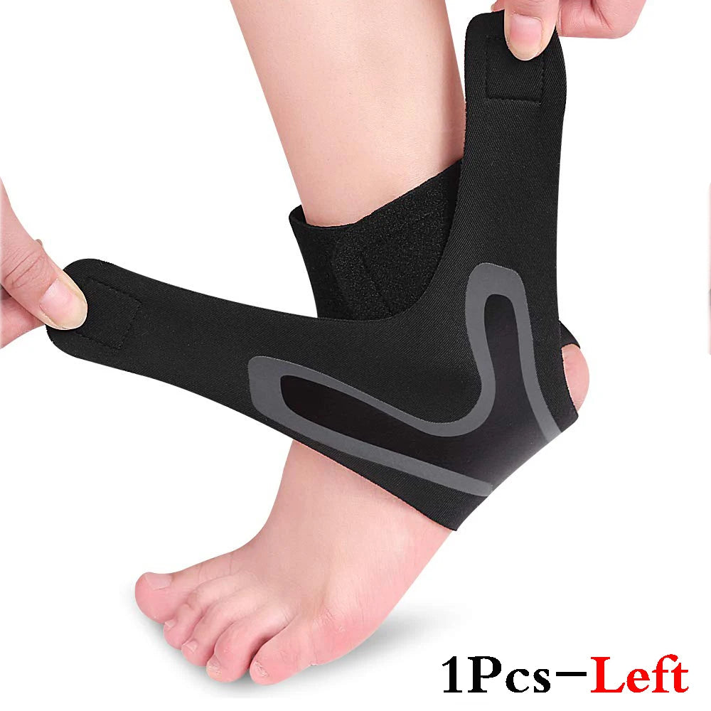 Adjustable Compression Ankle Support Sleeves for Enhanced Stability and Protection