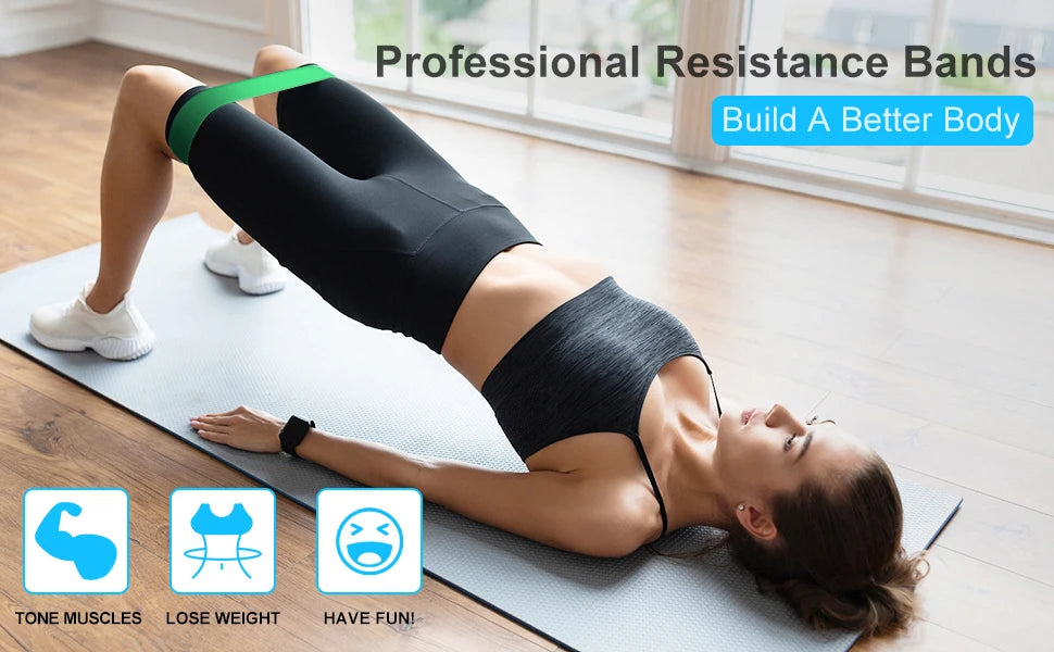 Premium Resistance Loop Bands for Home Fitness - Versatile Stretching & Strength Training Tools