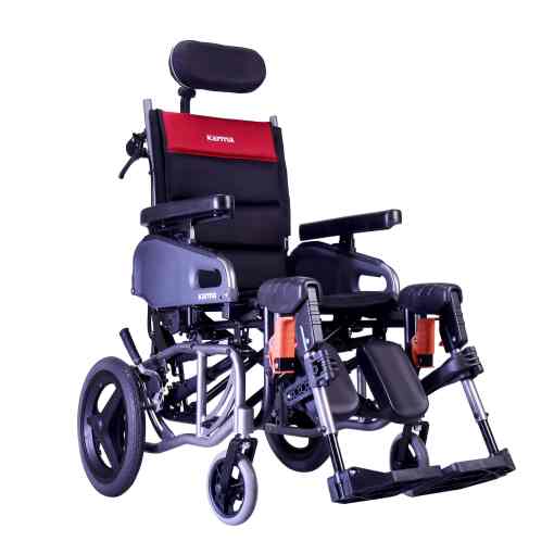 KARMAN VIP2-TR Tilt in Space Reclining Transport Wheelchair