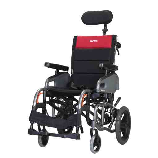 KARMAN VIP2-TR Tilt in Space Reclining Transport Wheelchair Karman Health Care