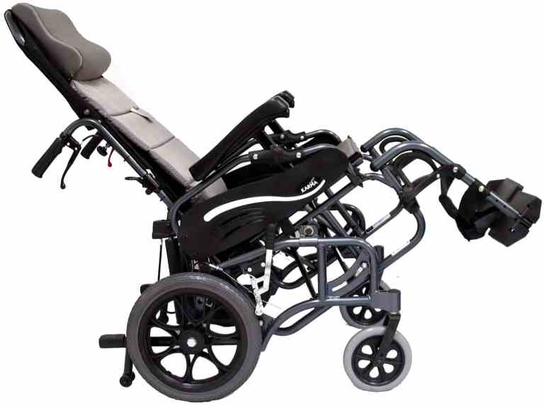 KARMAN VIP515 Tilt in Space Reclining Transport Wheelchair