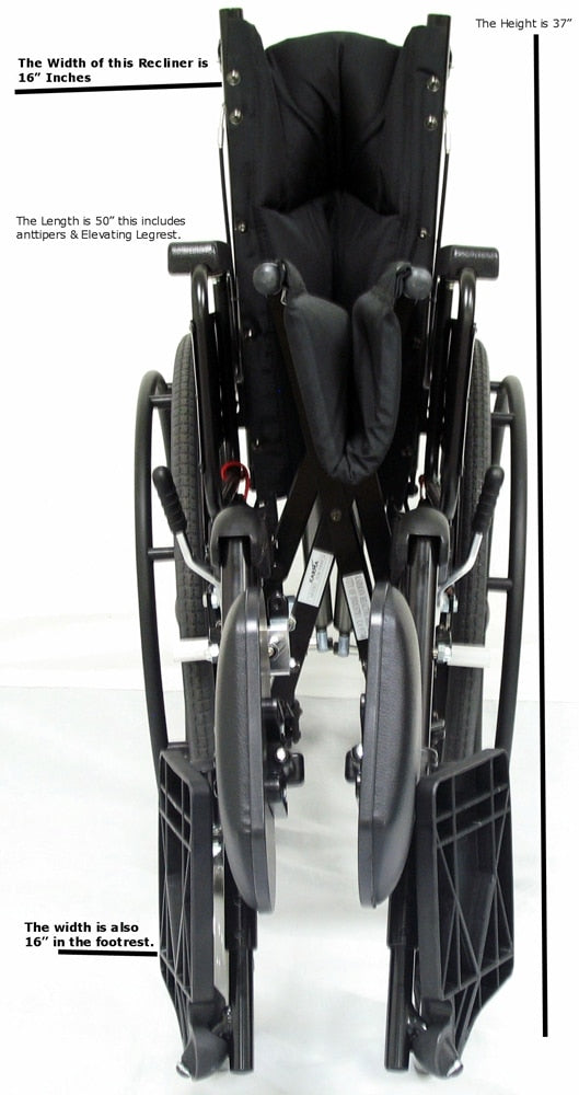 KARMAN KM-5000 Reclining Wheelchair