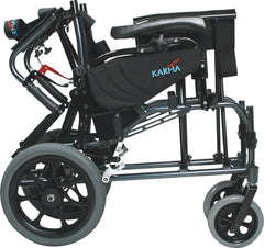 KARMAN MVP502 Lightweight Ergonomic Reclining Transport Wheelchair